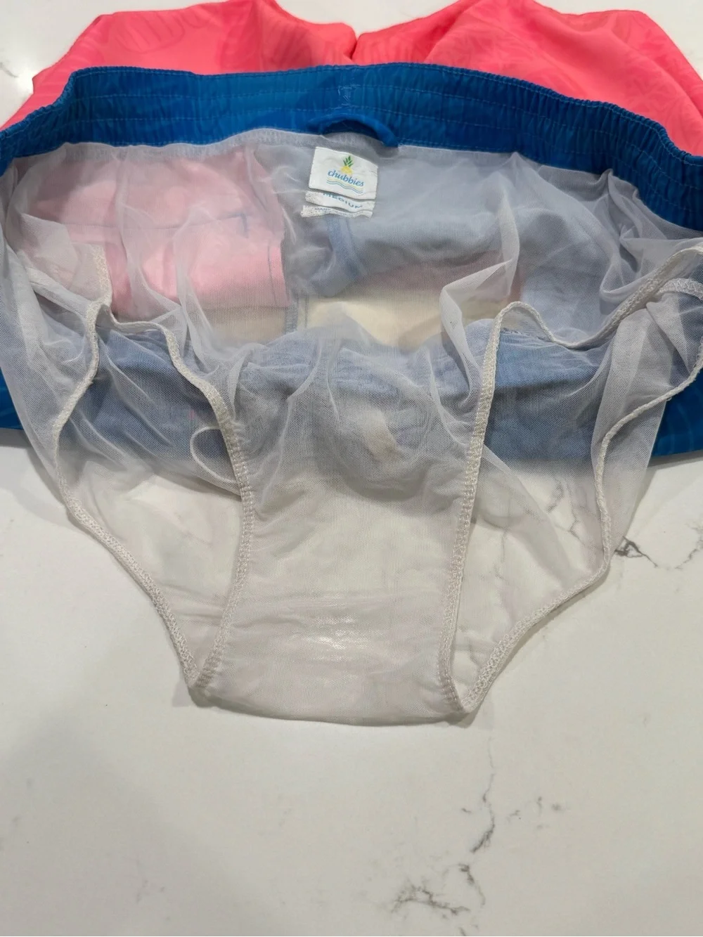 Chubbies The Squarely Circles Lined Swim Shorts‎ 5.5 Inseam Mens Size M Beach